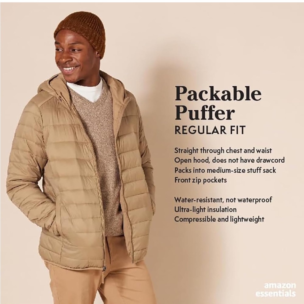 Amazon Essentials Puffer Jacket - Picture 4 of 9